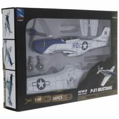 Coupon 🌟 Best Sale 🔥 P-51 Mustang War Plane Model Kit ⭐ 🎉