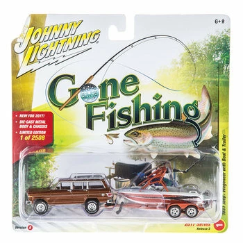 Promo π₯° Buy π Johnny Lightning Gone Fishing Die Cast Car & Boat β€οΈ π 1 Promo π₯° Buy π Johnny Lightning Gone Fishing Die Cast Car & Boat β€οΈ π