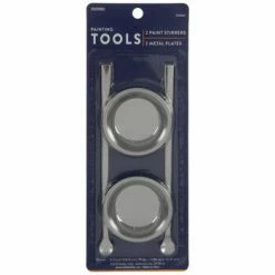 Coupon 🎉 Best Pirce 🎁 Silver Metal Paint Stirrers & Plates ✔️ ⭐