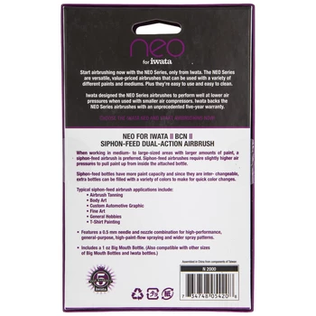 Outlet 𧨠Discount β¨ Iwata NEO BCN Siphon-Feed Dual Action Airbrush β π 2 Outlet 𧨠Discount β¨ Iwata NEO BCN Siphon-Feed Dual Action Airbrush β π - Image 2