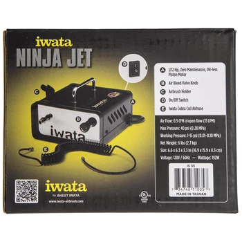 Best Pirce 𧨠Wholesale π Iwata Ninja Jet 110-120V Airbrush Compressor π€© π 2 Best Pirce 𧨠Wholesale π Iwata Ninja Jet 110-120V Airbrush Compressor π€© π - Image 2